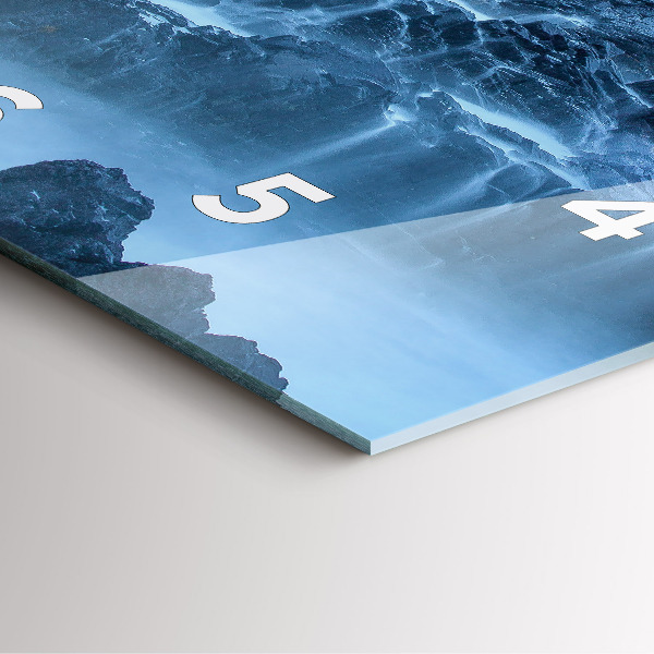 Szögletes fali üvegóra Világítótorony