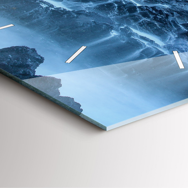 Szögletes fali üvegóra Világítótorony