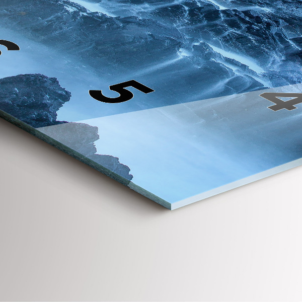 Szögletes fali üvegóra Világítótorony