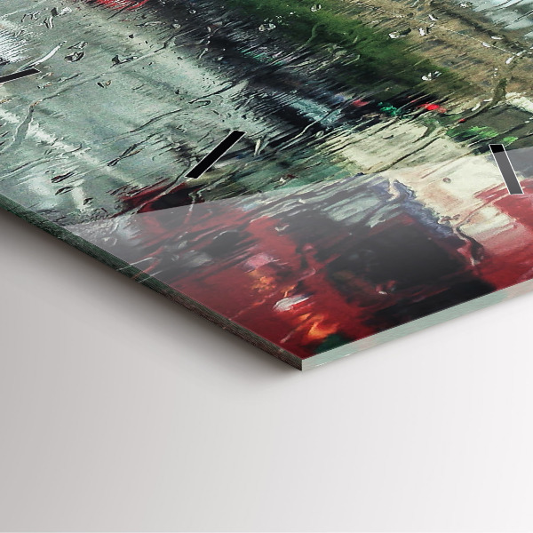 Szögletes fali üvegóra Esős London