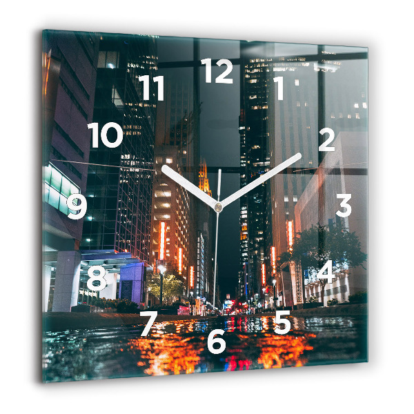 Szögletes fali üvegóra Hilton Houston