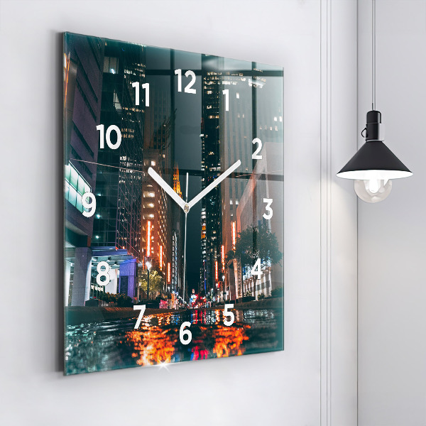 Szögletes fali üvegóra Hilton Houston