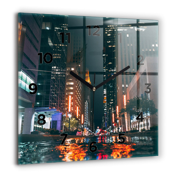 Szögletes fali üvegóra Hilton Houston