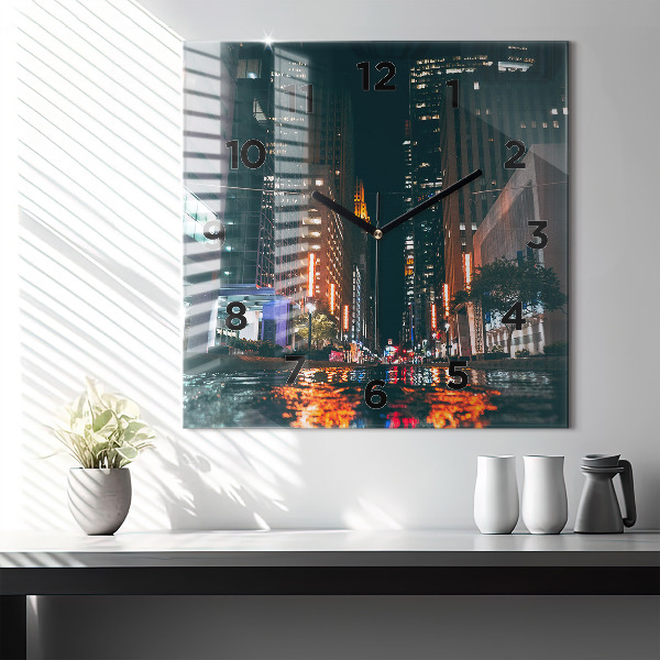 Szögletes fali üvegóra Hilton Houston