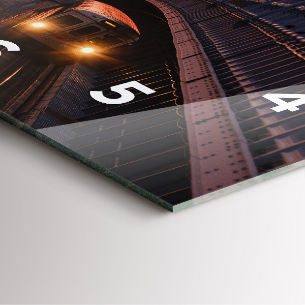 Szögletes fali üvegóra Benjamin Franklin híd