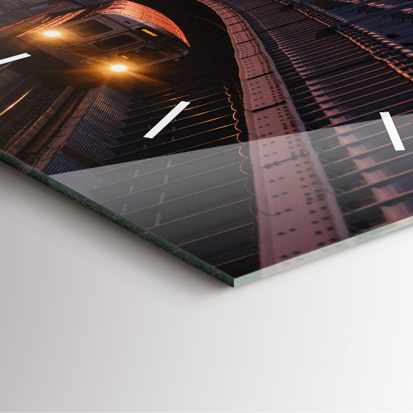 Szögletes fali üvegóra Benjamin Franklin híd