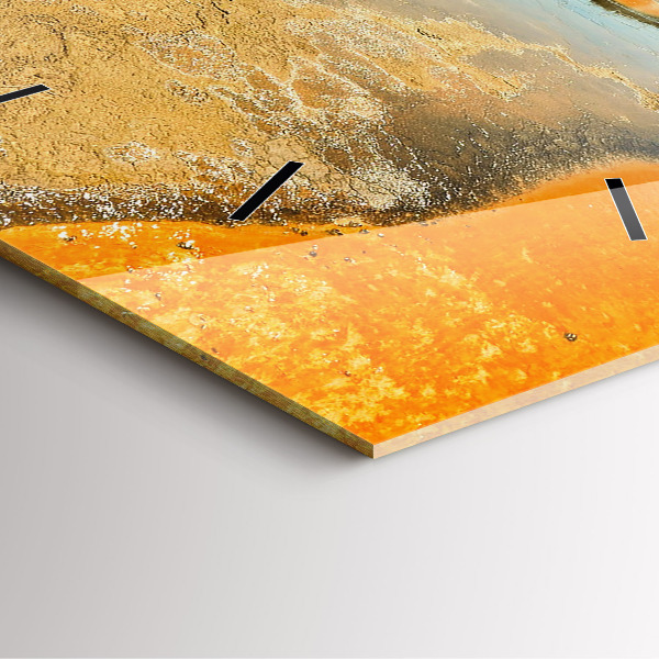 Szögletes fali üvegóra Tó hegyekkel