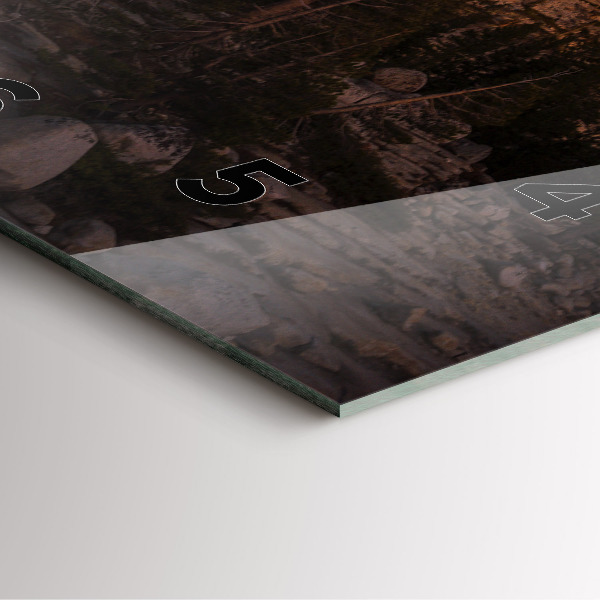 Szögletes fali üvegóra Rocky Yosemite Road