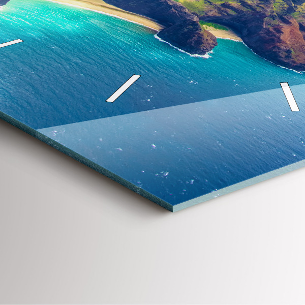 Szögletes fali üvegóra A tenger Hawaii-on