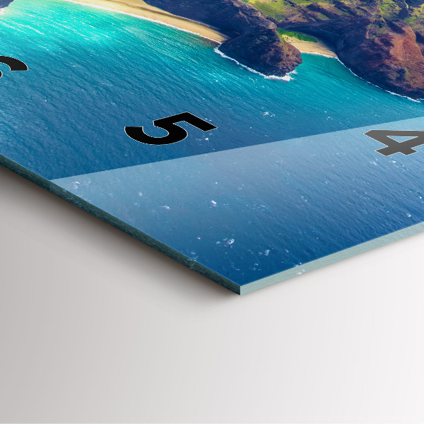 Szögletes fali üvegóra A tenger Hawaii-on