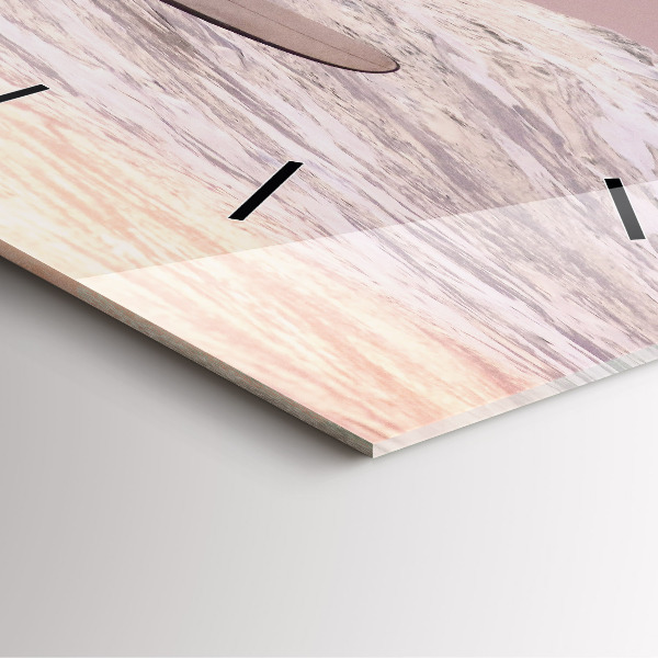 Szögletes fali üvegóra Szörfös Hawaii-on