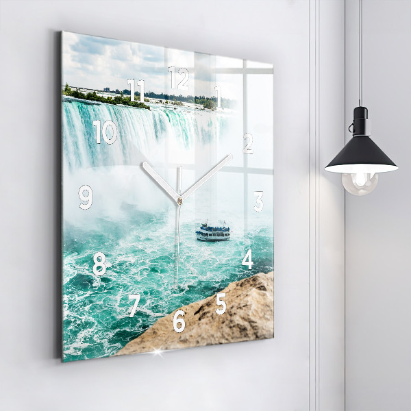 Szögletes fali üvegóra A csónak és a Niagara