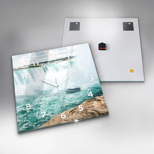 Szögletes fali üvegóra A csónak és a Niagara