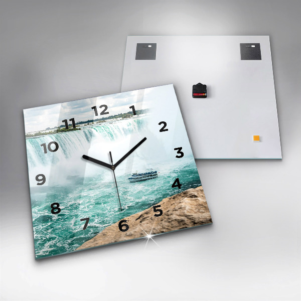 Szögletes fali üvegóra A csónak és a Niagara