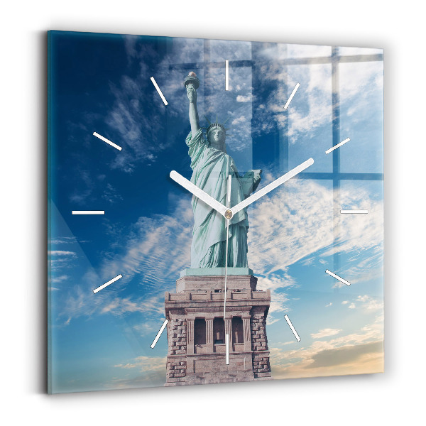 Szögletes fali üvegóra New York-i Szabadság-szobor