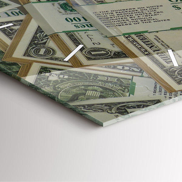 Szögletes fali üvegóra 1 amerikai dollár