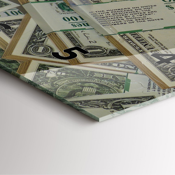 Szögletes fali üvegóra 1 amerikai dollár