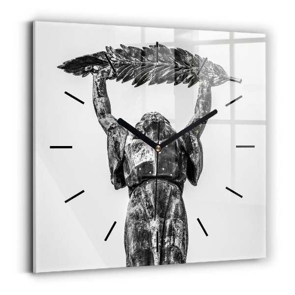 Szögletes fali üvegóra Szabadság-szobor Budapesten