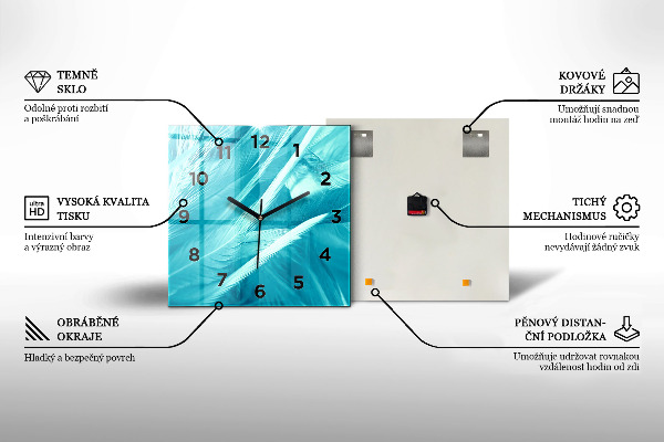 Szögletes fali üvegóra Szabadság-szobor Budapesten