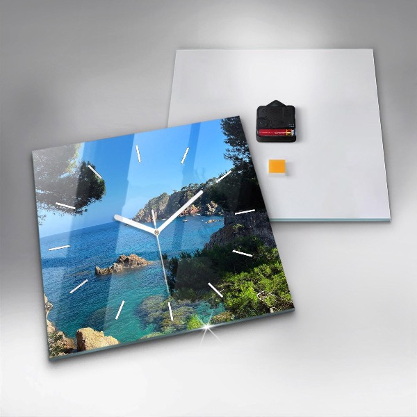 Szögletes fali üvegóra Costa Brava