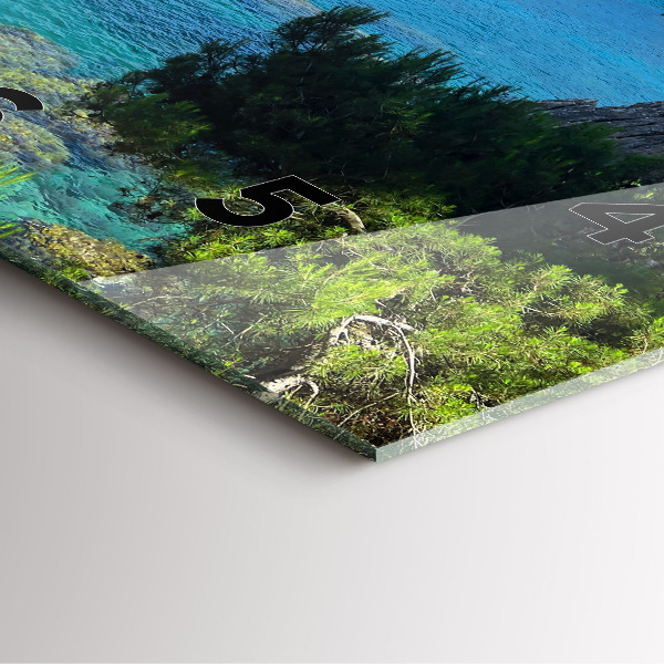 Szögletes fali üvegóra Costa Brava