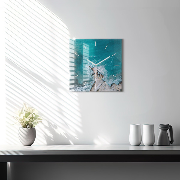 Szögletes fali üvegóra Fjordok Costa Blancában