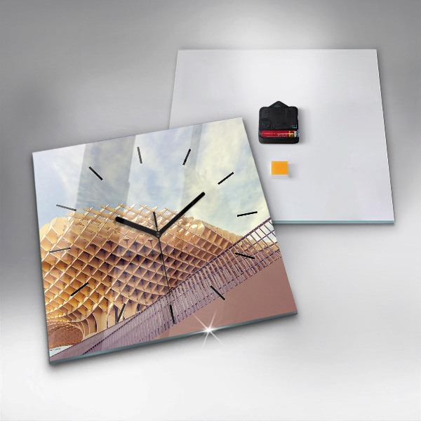 Szögletes fali üvegóra Nézőpont Sevillában