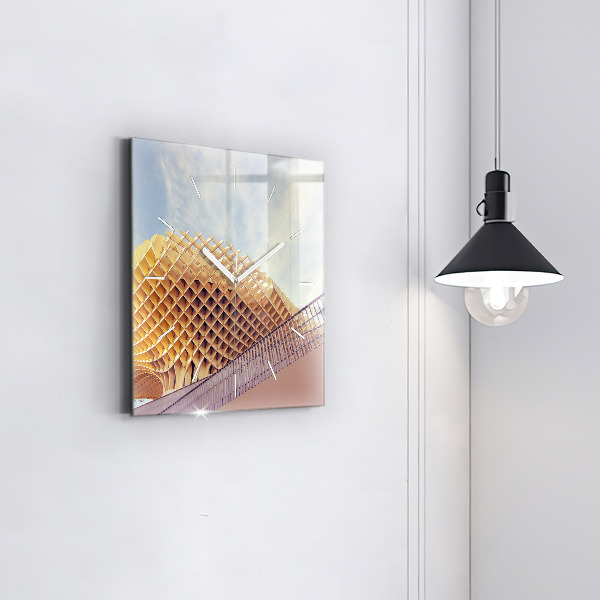 Szögletes fali üvegóra Nézőpont Sevillában