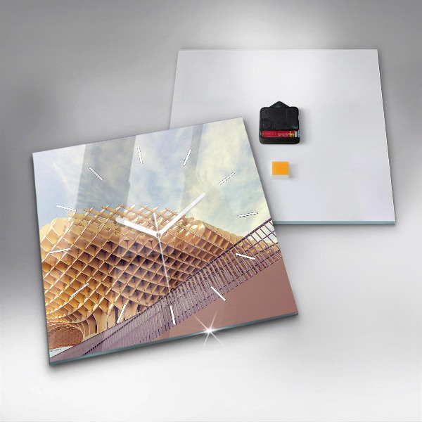 Szögletes fali üvegóra Nézőpont Sevillában