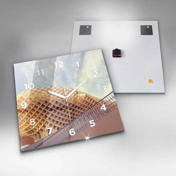 Szögletes fali üvegóra Nézőpont Sevillában