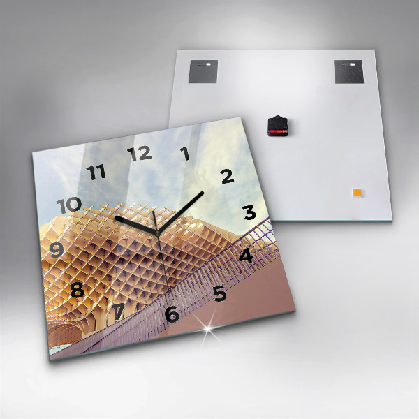 Szögletes fali üvegóra Nézőpont Sevillában