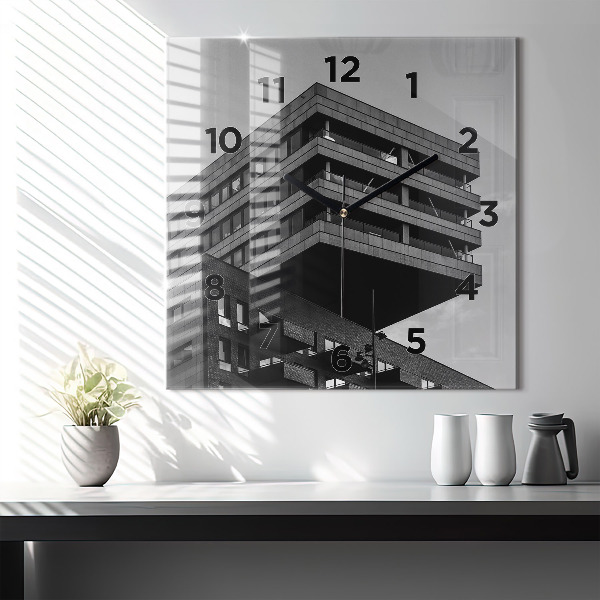 Szögletes fali üvegóra Építészet Amszterdamban