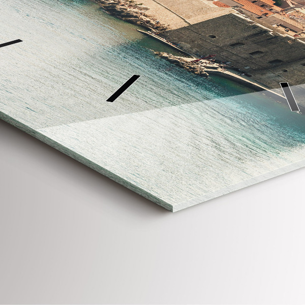 Szögletes fali üvegóra Vitorlás Dubrovnikban