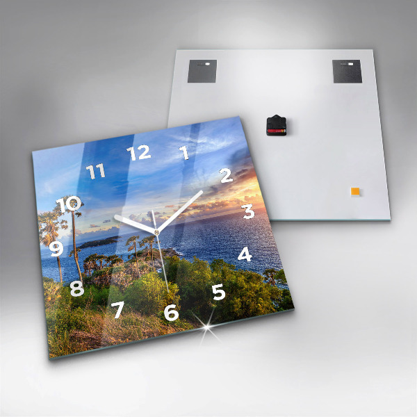 Szögletes fali üvegóra Phuket Thaiföldön