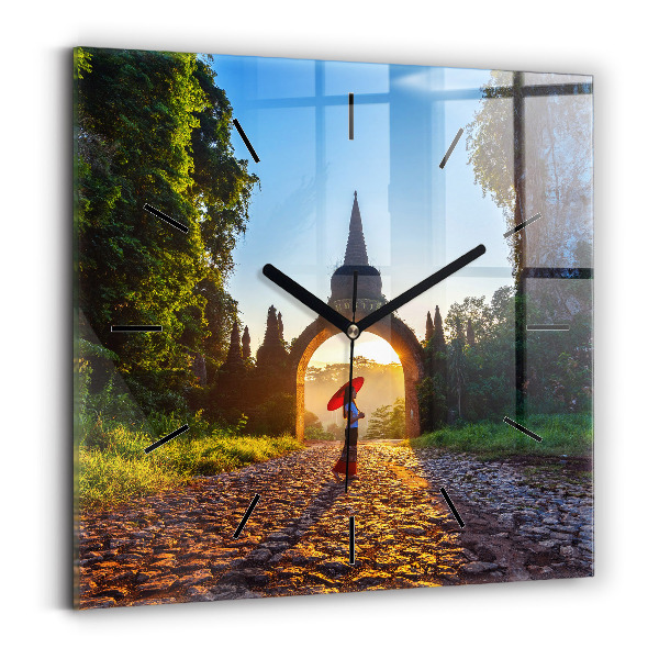 Szögletes fali üvegóra Surat Thani Park Thaiföld