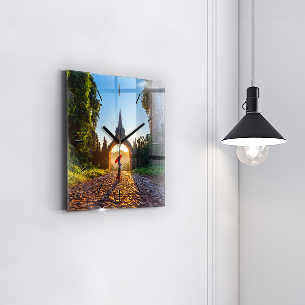 Szögletes fali üvegóra Surat Thani Park Thaiföld