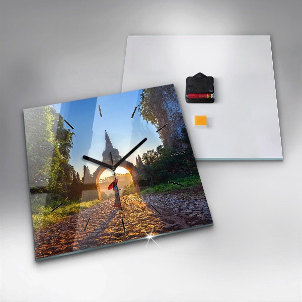 Szögletes fali üvegóra Surat Thani Park Thaiföld