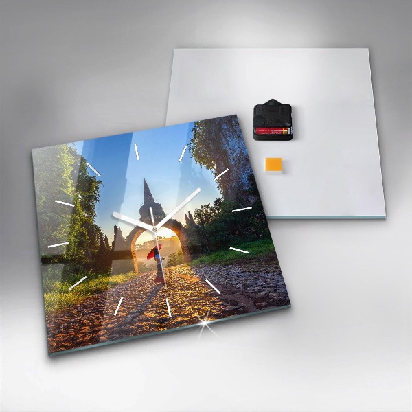 Szögletes fali üvegóra Surat Thani Park Thaiföld