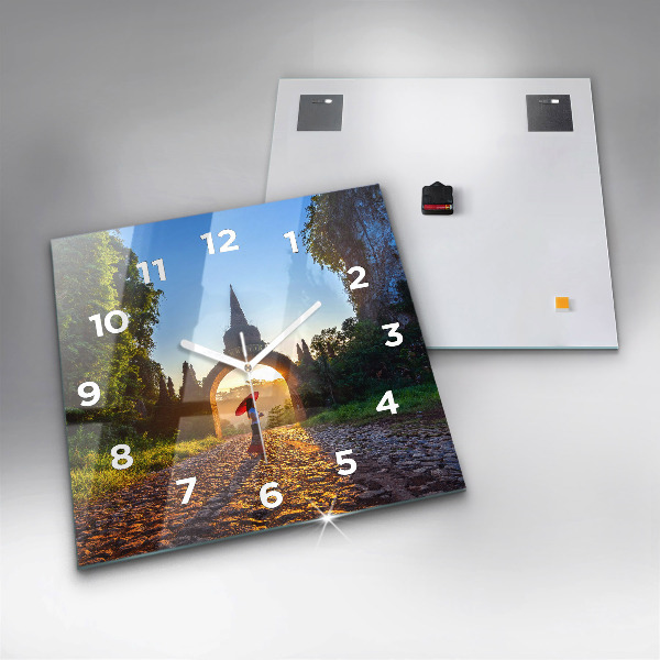 Szögletes fali üvegóra Surat Thani Park Thaiföld