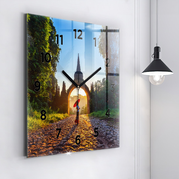 Szögletes fali üvegóra Surat Thani Park Thaiföld