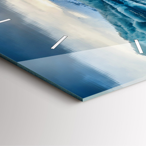 Szögletes fali üvegóra Jokulsarlon-tó Izlandon