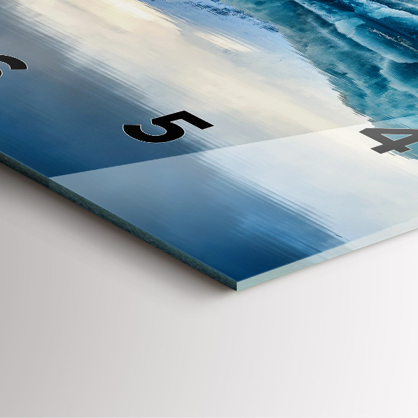 Szögletes fali üvegóra Jokulsarlon-tó Izlandon