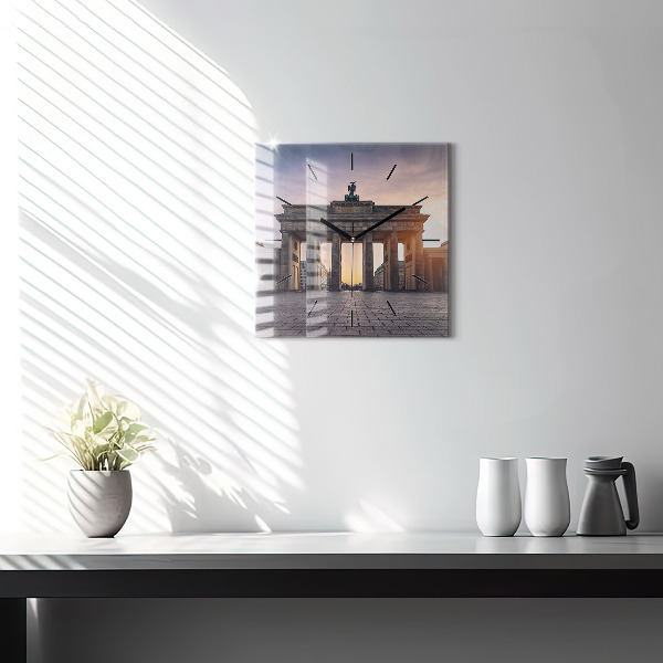 Szögletes fali üvegóra Brandenburgi kapu