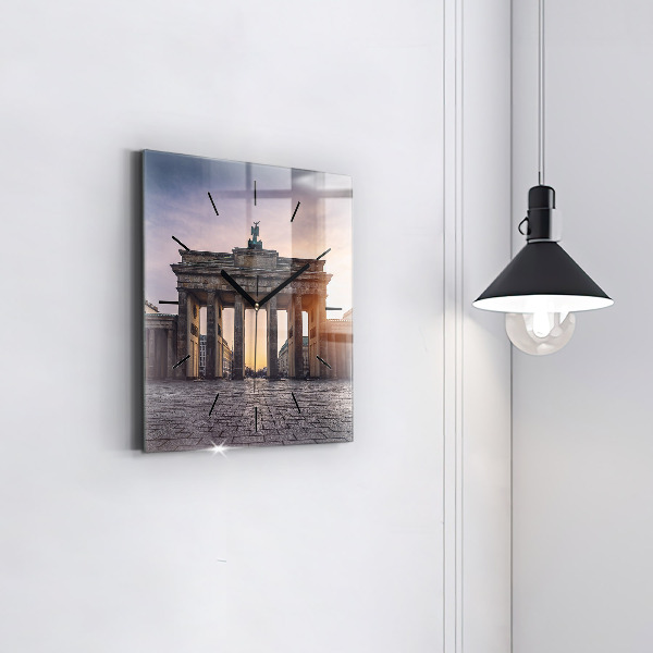 Szögletes fali üvegóra Brandenburgi kapu