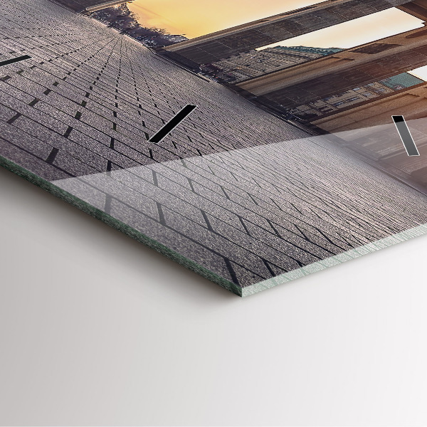 Szögletes fali üvegóra Brandenburgi kapu