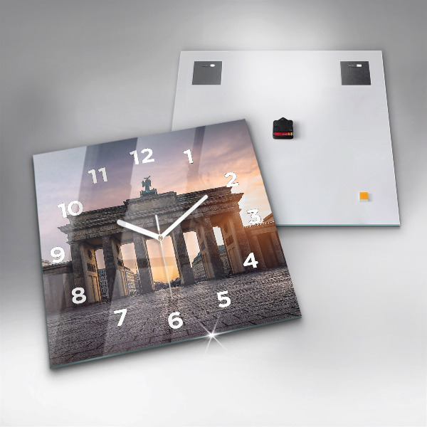 Szögletes fali üvegóra Brandenburgi kapu