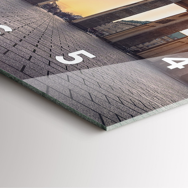 Szögletes fali üvegóra Brandenburgi kapu