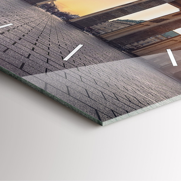 Szögletes fali üvegóra Brandenburgi kapu