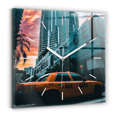 Szögletes fali üvegóra Miami, Florida