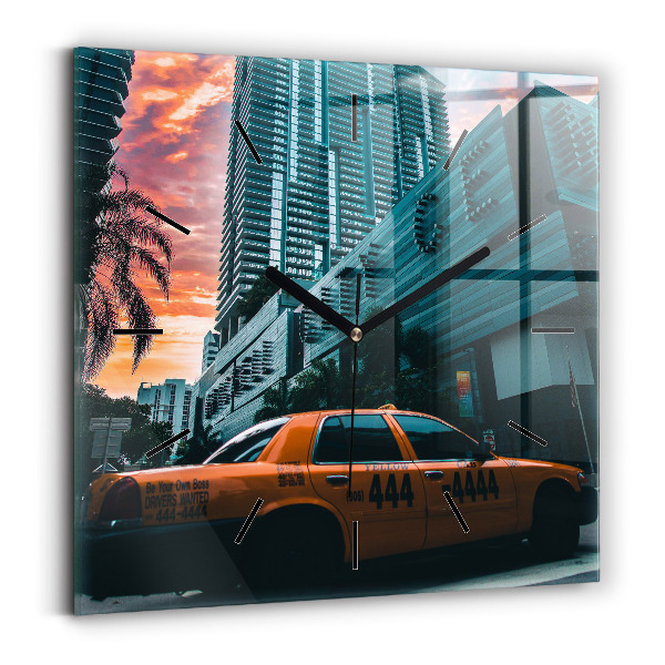 Szögletes fali üvegóra Miami, Florida